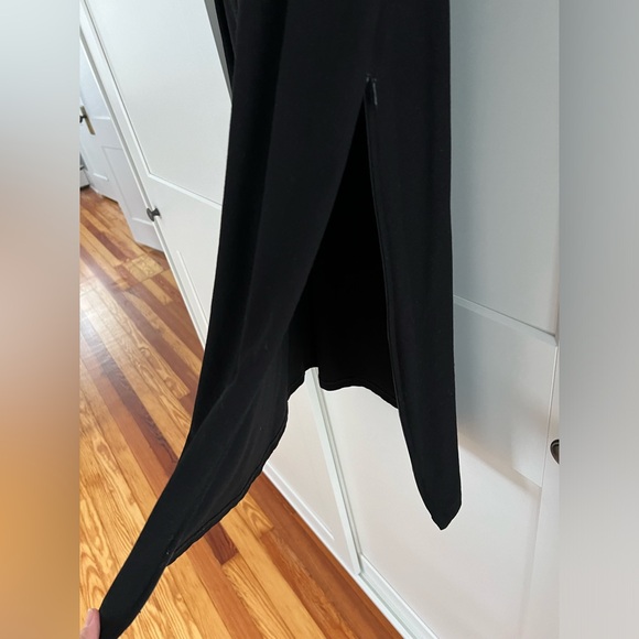 Eileen Fisher Washable Stretch Crepe Side Zipper Half Sleeve Dress - Picture 3 of 4